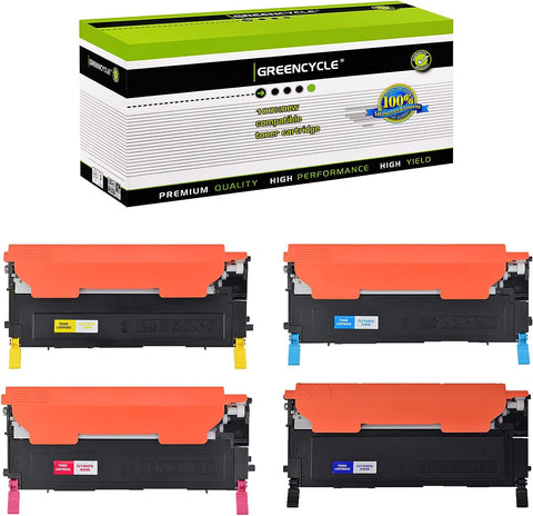 GREENCYCLE 4 Packs Compatible CLT-409S CLT-K409S CLT-C409S CLT-Y409S CLT-M409S Laser Toner Cartridge for Samsung CLP-310 CLP-310N CLP-315 CLX-3170 CLX-3175 CLX-3175FN 1Black 1Cyan 1Yellow 1Magenta