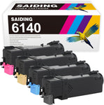 SAIDING Compatible Toner Cartridge Replacement for 6140 106R01477 106R01478 106R01479 106R01480 for Xerox Phaser 6140 6140N 6140DN Printer (4 Pack)