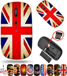 maizi Mouse for Laptop Wireless Laptop Chromebook Computer, Mouses for Laptop Wireless Image ID: 12364114 Great Britain Grunge Flag Portable 2.4G USB Receiver Production in USA