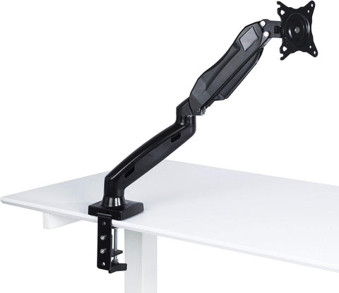 Atlantic Full Motion Gas Spring Desk Mount for computer monitors 17" - 27" from 4.4lbs to 14.3lbs,black