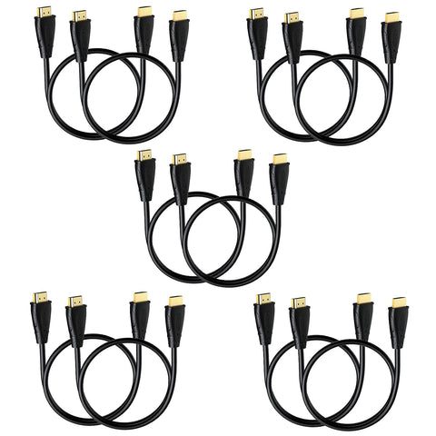 MOSIMLI HDMI Cable 6 FT 10-Pack, 4K ARC/eARC HDMI Cable for Soundbar, High Speed HDMI Cables for HDCP 2.2, HDR, Cinema,TV, PS4, PS5, Xbox, Roku, Bluray Player, Gaming, Computer, Monitor and More