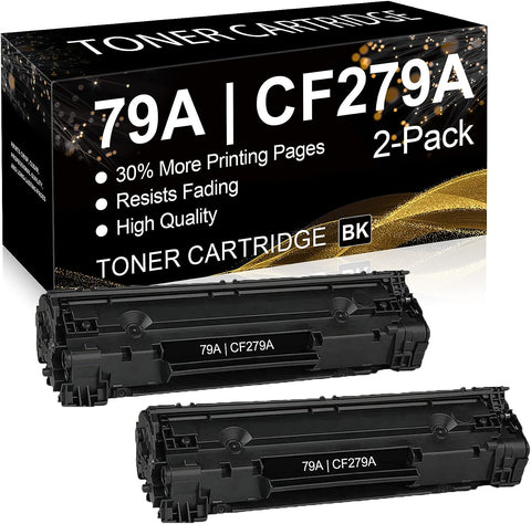 79A Black Toner Cartridge: LVE Compatible CF279A M12a Toner Replacement for HP 79A CF279A Pro M12w, M12a, MFP M26nw, MFP M26a Printer Toner, 2-Pack