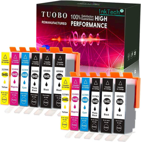 Inktoner 12pk Ink For HP564XL Photosmart All-in-One AIO 7510 7515 7520 7525 C5388 C6383