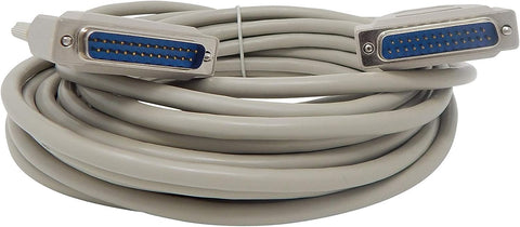 Your Cable Store 25 Foot DB25 25 Pin Serial Port Cable Male/Male RS232