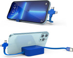 INGCTON 3 in 1 Multi Charging Cable, Retractable USB Charger Cord, iPhone Charger,OTG Adapters,Compatible with All 4-8'' Phones, Like iPhone/Google/Samsung Smart Phone.