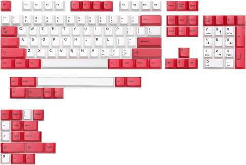 DROP Artifact Bloom Series Keycap Set - Compatible with Full-Size, Tenkeyless, Compact 1800, HHKB, 75%, 67%, and 60% Mechanical Keyboard Layouts, 129 PBT Keycaps, dye-sub, Cherry Profile (Red Velvet)