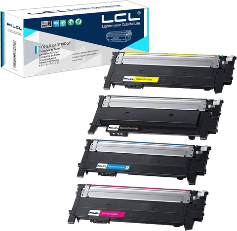 LCL Compatible Toner Cartridge Replacement for Samsung CLT-404S CLT-K404S CLT-C404S CLT-M404S CLT-Y404S SL-C430 SL-C430W SL-C480 SL-C480W SL-C480FN (4-Pack Black Cyan Yellow Magenta)