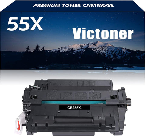 CE255X 55X Black Toner Cartridge Replacement for HP 55X CE255X 55A CE255A for HP Enterprise P3015 P3015d P3015dn P3016 P3011 MFP M525 M521dn M521 Series Printer Ink