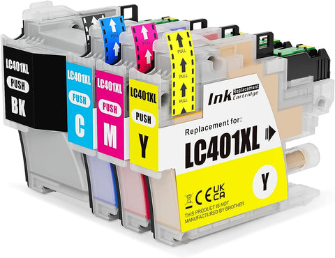 PACITEK LC401XL Ink Cartridge Compatible with Brother LC401 Work with MFC-J1010DW,MFC-J1012DW,MFC-J1170DW Printer