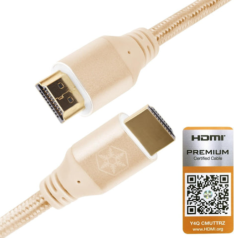 Silverstone HDMI Cable 4k Resolution at 60Hz, with HDMI 2.0b Certification in Gold Color CPH01G-1800