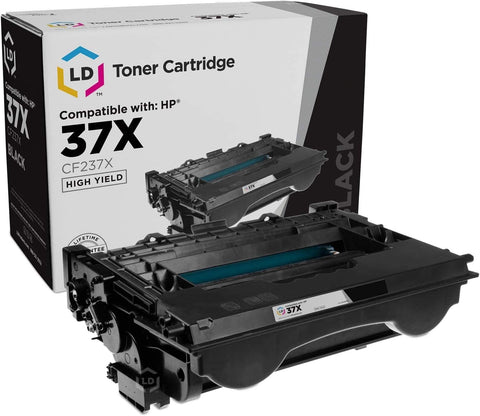 LD Compatible Toner Cartridge Replacement for HP 37X CF237X High Yield (Black)