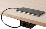 HumanCentric Under Desk USB Charging Station (Black) | Under Desk USB Charger with USB-C, USB-A and QC 3.0 | Gaming, Computer, and PC Accessory