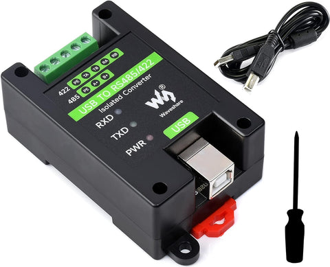 Industrial Isolated USB to RS485/422 Converter Adapter, Onboard Original FT232RL and SP485EEN Chip, Transmission Distance up to 1.2km,Support Linux, Android, WinCE, Win11/10/8.1/8/7/XP, etc.
