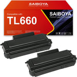 SAIBOYA Remanunfactured 2PK TL-660 TL660 Black Toner Cartridge Replacement for Pantum L2300DW L2350DW L2710FDW M15DW M29DW M118DW Series Laser Printers.