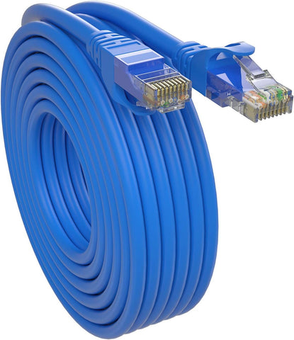SHD Cat6 Ethernet Cable(75Feet) Network Patch Cable UTP LAN Cable Computer Patch Cord-Blue