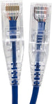 Micro Connectors 25ft Cat6A Ultra Slim Patch Cable (Blue, E09-025BL-SLIM)