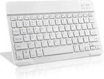 Keyboard for Samsung Tablet,Universal Slim Portable Bluetooth Keyboard for Android,Compatible with Samsung Galaxy Tab Tablets and More Bluetooth Enable Android Devices,White