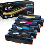 Arthur Imaging Compatible Toner Cartridge Replacement for Canon 046 046H for Color ImageCLASS MF735Cdw LBP654Cdw MF731Cdw MF733Cdw Laser Printer (Black Cyan Magenta Yellow, 4-pk)