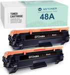 48A CF248A-MYTONER Compatible Toner Cartridge Replacement for HP 48A CF248A M15w M29w M31w Printer Ink(Black, 2-Pack)