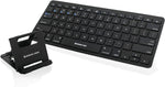 IOGEAR Slim Multi-Device Bluetooth Keyboard with Adjustable Stand for Smartphones and Tablets