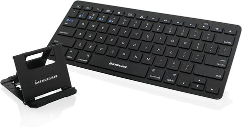 IOGEAR Slim Multi-Device Bluetooth Keyboard with Adjustable Stand for Smartphones and Tablets