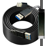 USB Cable 50FT A Male to A Male, USB 3.0 Extender for Data Transfer Hard Drive Enclosures, Printers, Modems, Cameras, Laptop Cooler