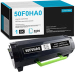 EAXIUCE 1 Pack 50F0HA0 High-Yield Black Toner 50F0HA0 Toner Cartridge Compatible Replacement for Lexmark MS315 MS310D MS310DN MS312DN MS312DNw Printer