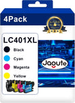 Jagute LC401XL LC401 Compatible Ink Cartridges Replacement for Brother LC 401 LC401 XL Work with MFC-J1010DW MFC-J1012DW MFC-J1170DW Printer 4 Pack(Black Cyan Magenta Yellow)