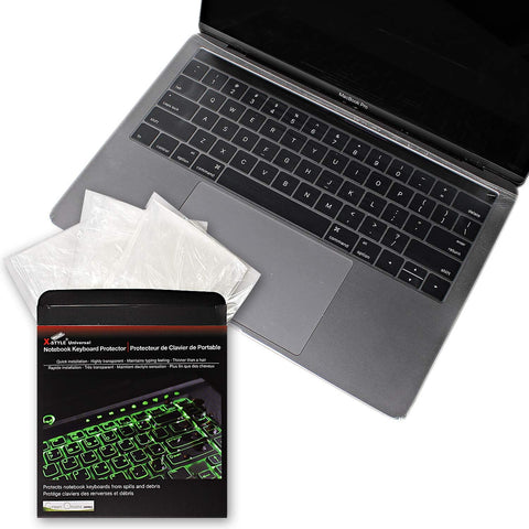 Green Onions Supply Fully Covered Flat Style 0.025mm Wipeable Superb Tactile Feeling Waterproof Anti-Dust Keyboard Cap Cover for MacBook Air/Pro 13 Inch Hospital/Dentist Use [3 Pack]