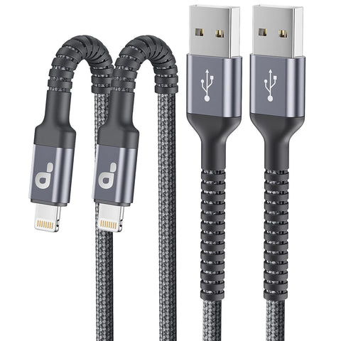 iPhone Charger, [Apple MFi Certified] 2Pack 10FT Long Lightning Cable Nylon Braided Cable iPhone Charger Fast Charging Cord Compatible with iPhone 14 13 12 11 Pro Max XR XS X 8 7 6 Plus iPad and More