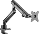 AVLT Single 13"-32" Monitor Arm Desk Mount fits One Flat/Curved/Ultrawide Monitor Full Motion Height Swivel Tilt Rotation Adjustable Monitor Arm - VESA/C-Clamp/Grommet/Cable Management