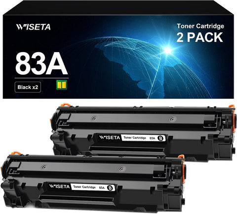 83A Toner Replacement for HP 83A CF283A Toner Cartridge to Compatible with Laserjet Pro MFP M201dw, 125nw, M127fw, M127fn, M225dw, M225d, M125a Printer (2 Black)