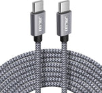 [20ft/6m] USB C to USB C Cable Fast Charging 60W, JALIXI Extra Long USB Type C to Type C Cable Braided Charger Cord for Mac-Book Air/Pro,i-Pad Pro 12.9/11, Air 4/5, Mini 6, Samsung, Pixel, PS5, Switch