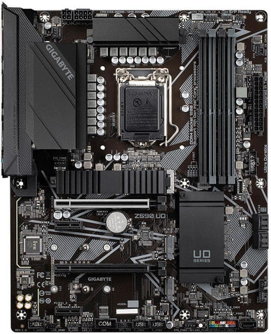 Gigabyte Ultra Durable Z590 UD Desktop Motherboard - Intel Chipset - Socket LGA-1200 - Intel Optane Memory Ready - ATX - Pentium Gold, Celeron, Core i5, Core i7, Core i9, Core i3 Processor Supported