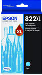 EPSON T822 DURABrite Ultra Ink High Capacity Cyan Cartridge (T822XL220-S) for Select Epson Workforce Pro Printers