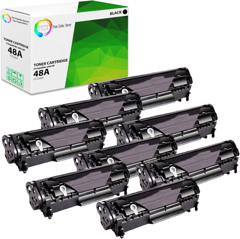 TCT Premium Compatible Toner Cartridge Replacement for HP CF248A Black Works with HP Laserjet Pro M15a M15w, MFP M28a M28w Printers (1,000 Pages) - 8 Pack