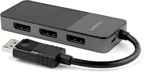 StarTech.com 3-Port Multi Monitor Adapter - DisplayPort 1.4 to 3x 4K DisplayPort Video Splitter - Dual or Triple 4K - DisplayPort MST Hub for Multiple Monitors - For Windows PCs Only (MST14DP123DP)