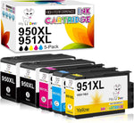 MS DEER Compatible 950XL 951XL Combo Ink Cartridges Replacement for HP 950 951 XL for Officejet Pro 8600 8610 8100 8615 8620 8625 251dw 276dw Printers (2 Black, 1 Cyan, 1 Magenta, 1 Yellow) 5-Pack