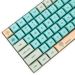 YMDK Banyan Keycaps 126 Key Dye Sub ZDA PBT Keycap Similar to XDA Keycap Dye Sub for MX Keyboard 104 87 GK61 96 84 GK64 68 Key caps (126 Banyan)