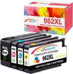 962XL 4 Pack Ink Cartridges Black & Colors. High Yield Combo Pack for HP 962XL Cartridges Works with HP OfficeJet Pro Printers