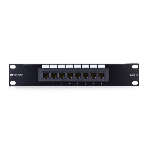 Cable Matters UL Listed Mini 8-Port Patch Panel with Mounting Bracket