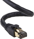 Cables Direct Online Cat8 Black 35FT SFTP Ethernet Patch Cable 26AWG Copper Fluke Certified Wire