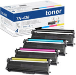 UOTYUE TN-436 TN436 Toner Cartridges 4 Pack (Black/Cyan/Magenta/Yellow): Uoue TN436BK TN436C TN436M TN436Y Replacement for HL-L8360CDW HL-L8260CDW MFC-L8900CDW MFC-L8610CDW Printer