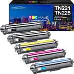 GPC Image Compatible Toner Cartridge Replacement for Brother TN221 TN225 Compatible with MFC-9130CW MFC-9340CDW MFC-9330CDW HL-3170CDW HL-3140CW Printer Tray (2 Black,1 Cyan,1 Magenta,1 Yellow)