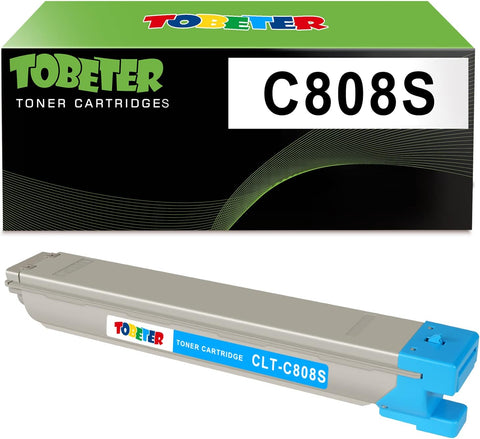 ToBeter Compatible Toner Cartridge CLT-C808s Replacement for Samsung CLT-C808s use in MultiXpress K4250RX K4300LX 4220RX 4250LX 4300LX Printer (1 Cyan)