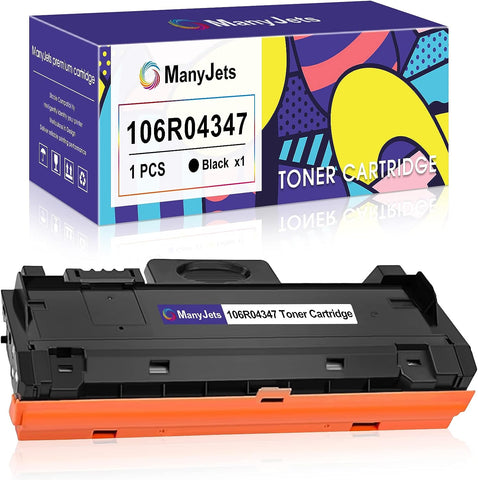 ManyJets 106R04347 Compatible Toner Cartridge Replacement for Xerox B205 B210 B215 B205NI B210DNI B215DNI Printer 106R04347 106R04346 Black Toner Cartridge (3,000 Pages, Black, 1-Pack)