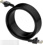 Elecan Cat 6 Ethernet Cable 300 Feet, UL Listed Patch Cord(from 2-300ft) Pure Copper, Passing Fluke Test, 10Gbps 500MHz, Cat6 Cat5e Cat5 RJ45 Network Internet Cable +15 Ties-(91.5m)