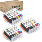 TekMall Compatible Ink Cartridges Replacement for PGI-270XL CLI-271XL Work with PIXMA TS9020 MG7720 TS8020 Printers 18Packs (3 Sets with Gray)