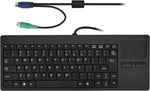 MCSaite Wired PS2 Silm Keyboard with Touchpad - Portable Scissors Foot Structure - Fit with Professional or Industrial Use for Computer Laptop Mac Notebook