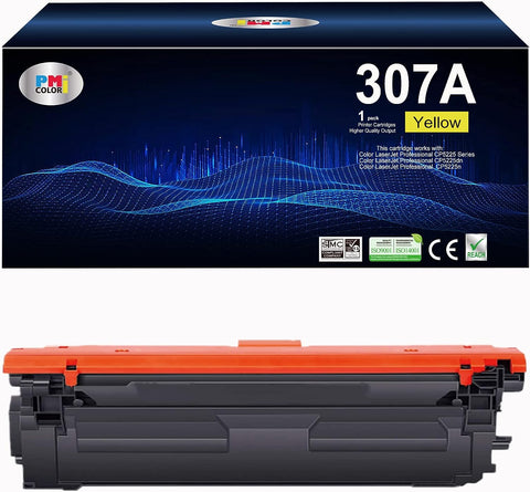 307A Yellow Toner Cartridge Replacement for Color Professional CP5225 Series CP5225dn, Color Professional CP5225n CE742A ?1 Pack